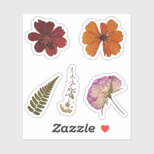 Süße getrocknete Blumen Scrapbook-Ideen Kreativ Aufkleber