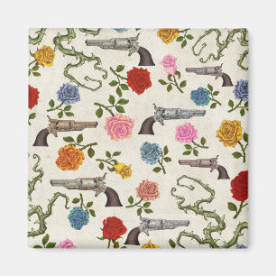 Süße Gewehr-und Rosen-Kühlschrank-Dekoration Magnet