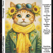 Süße Ginger-Sonnenblume-Steampunk-Katze FE6 Decoup