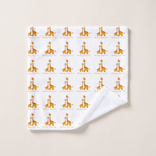 Süße Giraffe - Badehandtuch-Set Badhandtuch Set (Waschlappen)