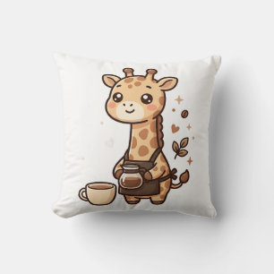 Süße Giraffe-Barista-Schürze-Wurfkissen Kissen
