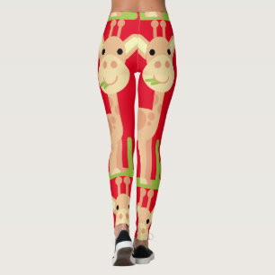 Süße Giraffe beim Fressen Thunder_Cove Leggings