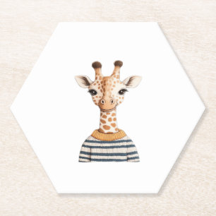 Süße Giraffe für Kinder Classic T-Shirt Untersetzer