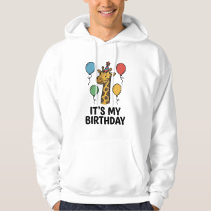 Süße Giraffe Geburtstags-Shirt Vintage Party Desig Hoodie
