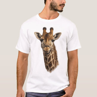 Süße Giraffe Minimales T-Shirt – Einfaches Tierdes