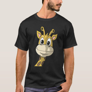 Süße Giraffe Tiergesicht Afrika Zoo Safari  1 T-Shirt