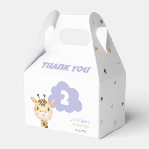 Süße Giraffen-Dschungel-Safari-Tier-Geburtstag Geschenkschachtel