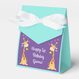 Süße Giraffen-Kinder-Geburtstagsfeier Geschenkschachtel