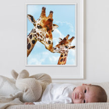 Süße Giraffen-Kinderzimmerposter