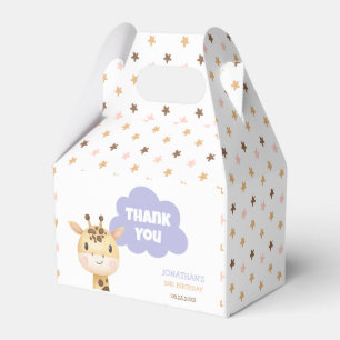 Süße Giraffen-Safari-Tier-Kinder-Geburtstag Geschenkschachtel