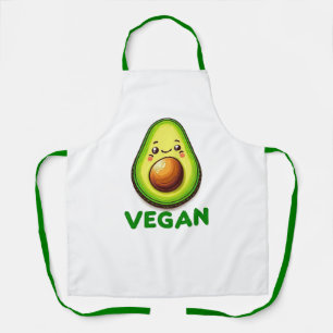 Süße glückliche Avocado vegane Lebensweise Schürze