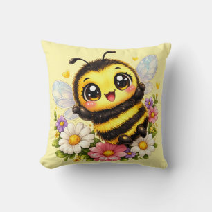 Süße glückliche Hummel Kawaii Kissen