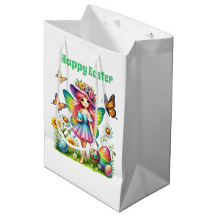 Süße glückliche Osterglücksfee  Mittlere Geschenktüte
