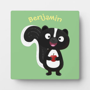 Süße glückliche Stinktier-Cartoon-Illustration Fotoplatte