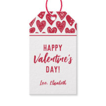 Süße glückliche Valentinstag-Rote Herzen