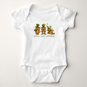 Süße Gnome Höchster Leprechaun St. Patrick's Day Baby Strampler