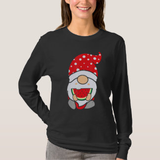 Süße Gnome Lasst uns Wassermelone essen Sommer Sti T-Shirt