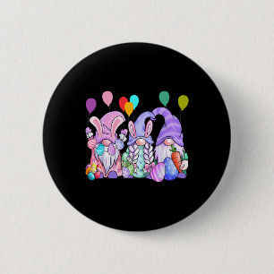Süße Gnome Ostereier Ballons Lustiger Gnom Ostern Button