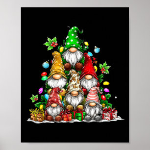 Süße Gnome Weihnachtsbaum Lichter Gnomies Gnom Xm Poster