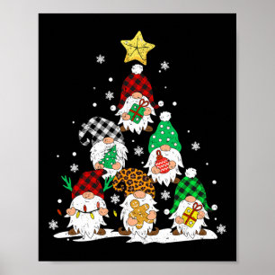 Süße Gnome Weihnachtsbaum Lichter Gnomies Gnom Xm Poster