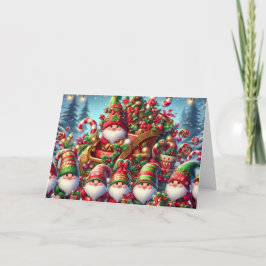 Süße Gnomfamilie Weihnachten