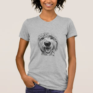 Süße Golden Doodle Zeichnung T-Shirt