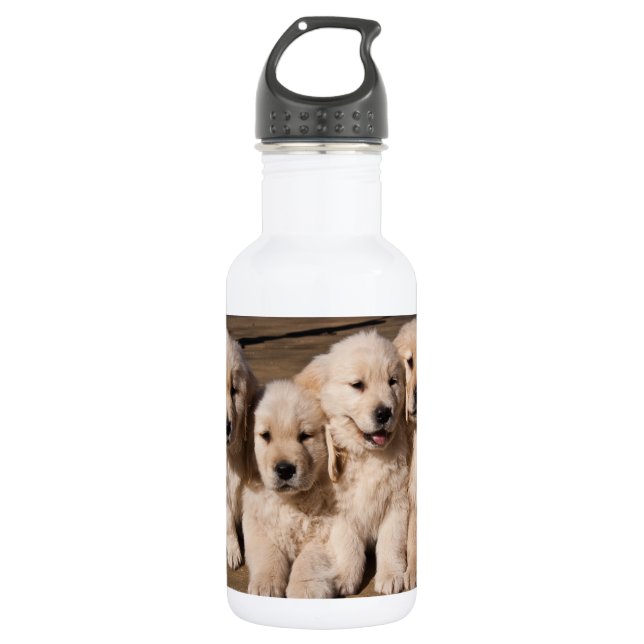 Süße golden retriever-Welpen Trinkflasche (Vorderseite)