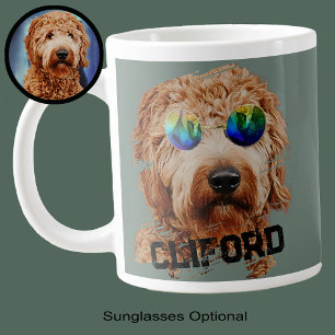 Süße Goldendoodle-Foto für Hunde-Daddy-Fans Jumbo-Tasse