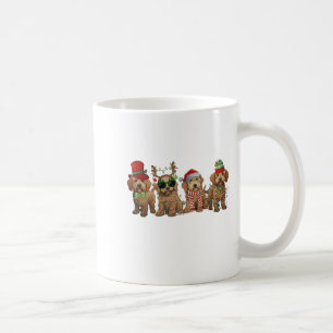 Süße Goldendoodle-Hunde Weihnachtslichter Golden D Kaffeetasse