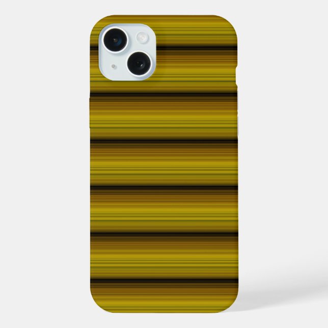 Süße goldene schwarze Streifen iPhone Hülle (Rückseite)