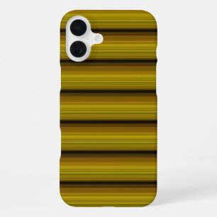Süße goldene schwarze Streifen iPhone 16 Plus Hülle