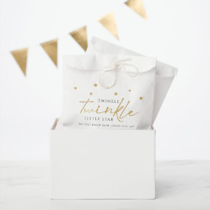 Süße goldene Sterne funkeln funkeln Baby Shower Fa Geschenktütchen