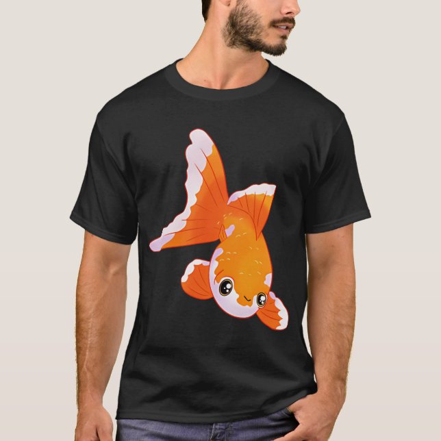 Süße Goldfisch-Kunst T-Shirt (Vorderseite)