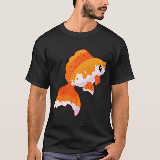 Süße Goldfisch-Kunst T-Shirt (Vorderseite)