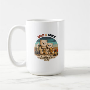 Süße Golu Vatertags-Bärenfamilie Kaffeetasse