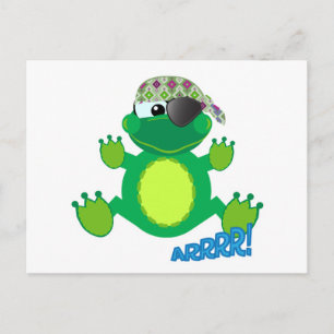 Süße Goofkins-Pirat-Frosch Postkarte