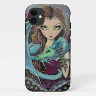 Süße Gothic-Fee und Drache iPhone-Hülle iPhone 11 Hülle