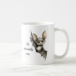 Süße Gothic-Fledermaus-Kaffeetasse – "Hi Lovely On Kaffeetasse