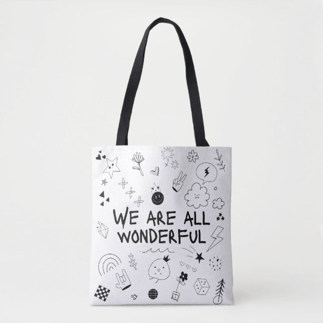 Süße Grafik-Tasche - Motivierende Affirmation A (Vorderseite)