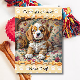 Süße Gratulation zu Ihrem neuen Cocker Spaniel Hun Karte