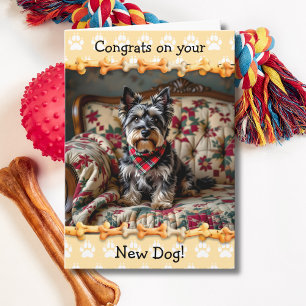 Süße Gratulation zu Ihrem neuen Scottish Terrier H Karte