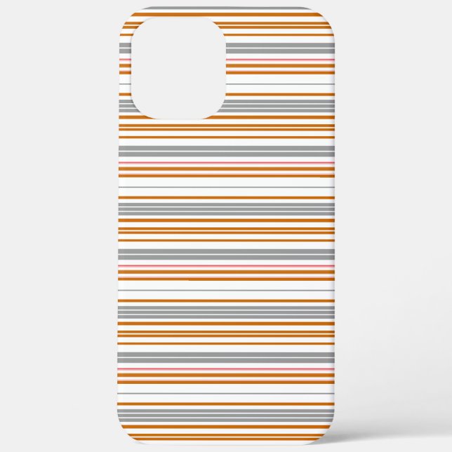 Süße graue braune Streifen Case-Mate iPhone Hülle (Rückseite)