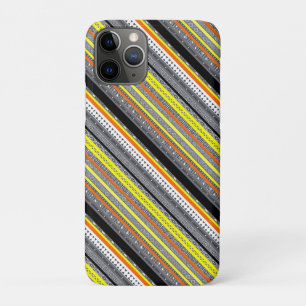 Süße graue gelbe orange Azteken-Muster Case-Mate iPhone Hülle