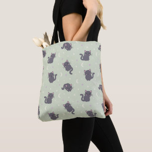 Süße Graue Katze Sage-Tasche