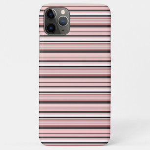 Süße graue rosa Streifen Case-Mate iPhone Hülle