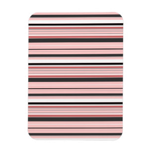 Süße graue rosa Streifen Magnet