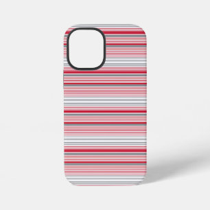 Süße graue rote Streifen iPhone 12 Mini Hülle