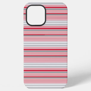 Süße graue rote Streifen iPhone 12 Pro Max Hülle