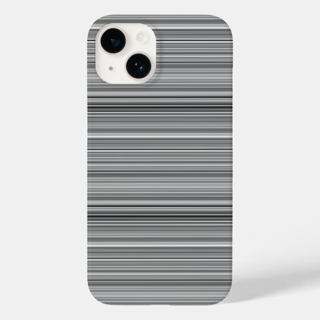 Süße graue Streifen Case-Mate iPhone Hülle (Rückseite)