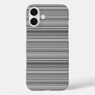 Süße graue Streifen iPhone 16 Plus Hülle